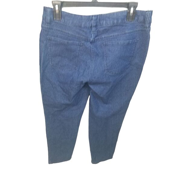 Basic Editions Womens Size 4 Blue  Solid Skinny Jeans - Picture 6 of 9